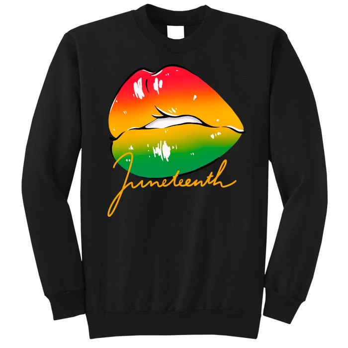 Juneteenth Lips Celebration Sweatshirt