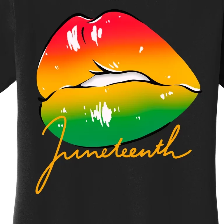 Juneteenth Lips Celebration Women's T-Shirt