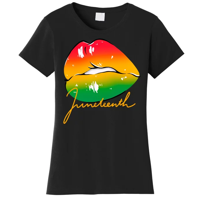 Juneteenth Lips Celebration Women's T-Shirt