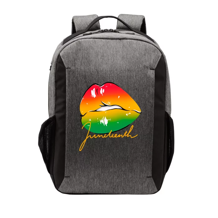 Juneteenth Lips Celebration Vector Backpack