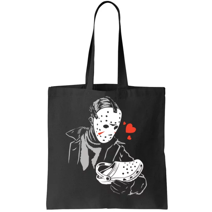 JASON LOVES CROCS FUNNY HALLOWEEN LOVES Tote Bag