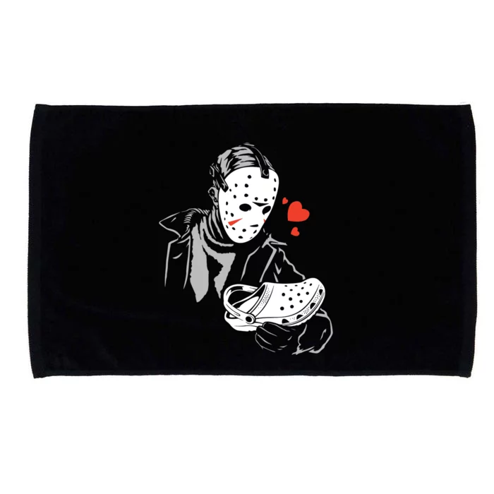 JASON LOVES CROCS FUNNY HALLOWEEN LOVES Microfiber Hand Towel