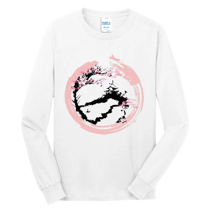 Japanese landscape design Tall Long Sleeve T-Shirt