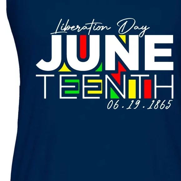 Juneteenth Liberation Day Since 1865 Ladies Essential Flowy Tank