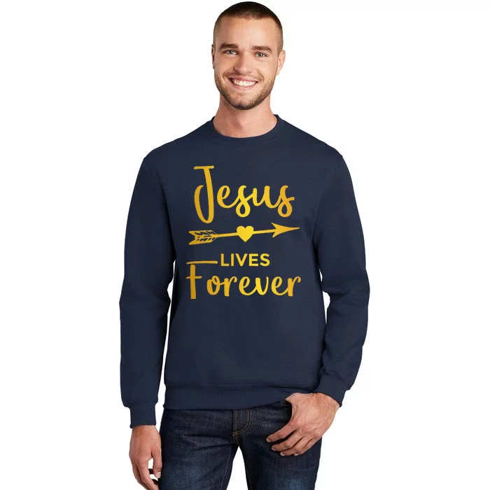 Jesus Lives Forever Christian Graphic Easter Sweatshirt