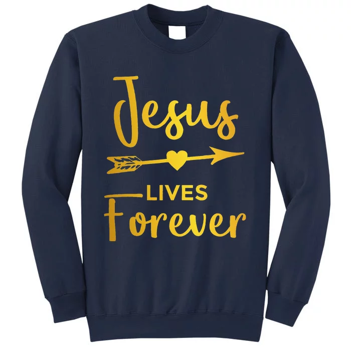 Jesus Lives Forever Christian Graphic Easter Sweatshirt