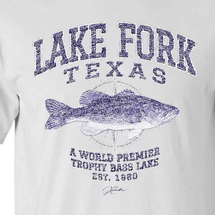 JCombs Lake Fork TX With Largemouth Bass Tall T-Shirt