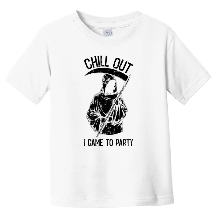 Juniors Lost Gods Halloween Chill Out I Came To Party Toddler T-Shirt