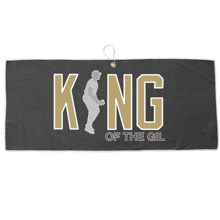 Jeffpassan Luis Gil King Of The Gil Gold Large Microfiber Waffle Golf Towel