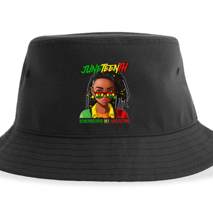 Juneteenth Loc'd Hair Remembering My Ancestor Sustainable Bucket Hat