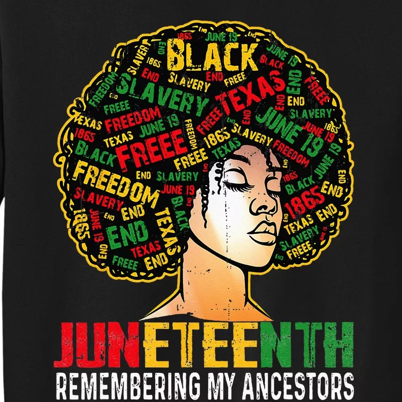 Juneteenth  Loc'd Hair Remembering My Ancestors Sweatshirt