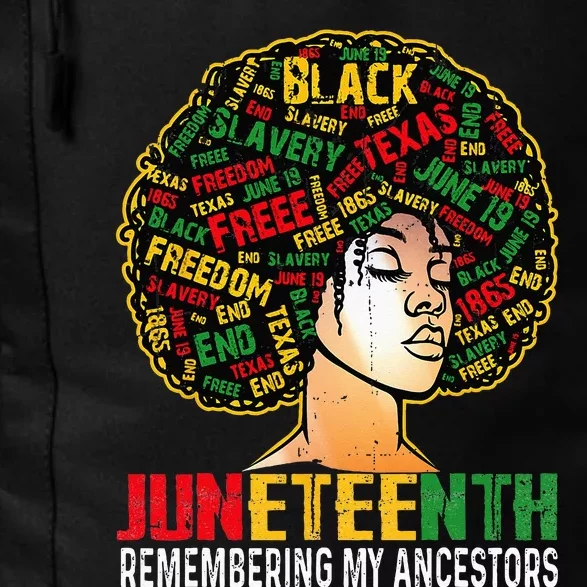 Juneteenth  Loc'd Hair Remembering My Ancestors Daily Commute Backpack