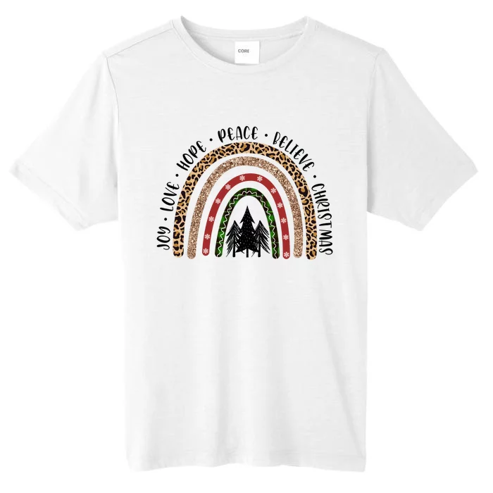 Joy Love Hope Peace Believe Christmas ChromaSoft Performance T-Shirt