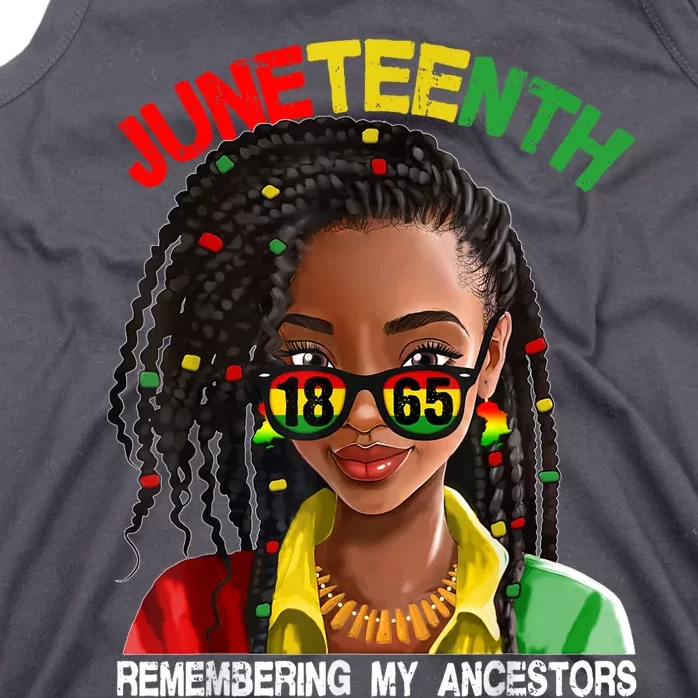 Juneteenth Locd Hair Remebering My Ancestors Tank Top