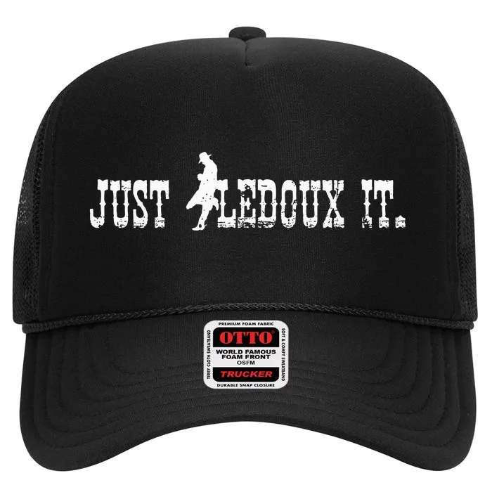 Just Ledoux It Cowboy Whiskey Wine Lover High Crown Mesh Trucker Hat