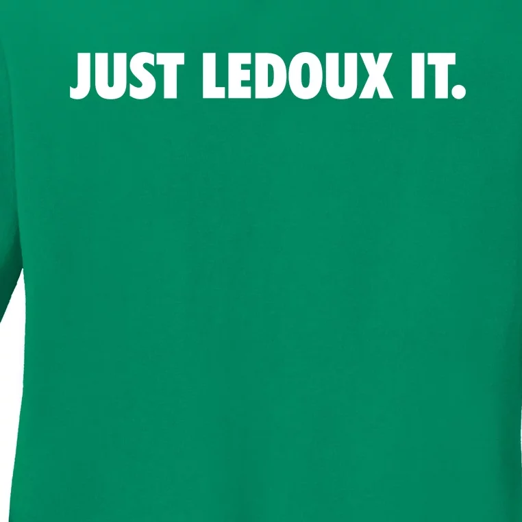 Just Ledoux It Cowboy Whiskey Rodeo Wine Lover Ladies Long Sleeve Shirt