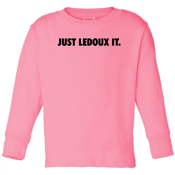 Just Ledoux It Cowboy Whiskey Rodeo Wine Lover Toddler Long Sleeve Shirt