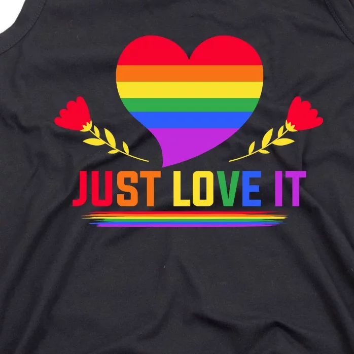 Just Love It Lgbt Pride Graphic Tank Top