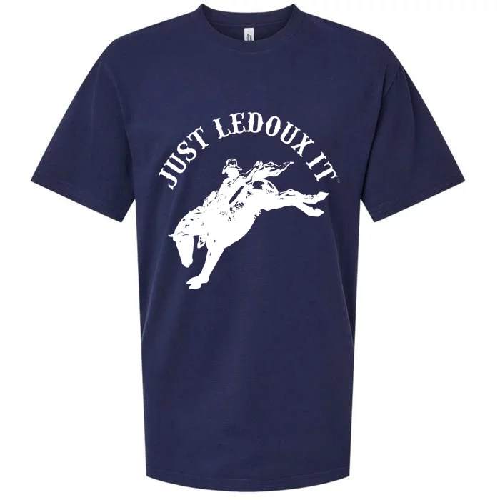 Just Ledoux It Cowboy Whiskey Wine Lover Sueded Cloud Jersey T-Shirt