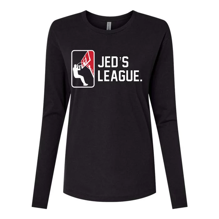 JedS League Womens Cotton Relaxed Long Sleeve T-Shirt