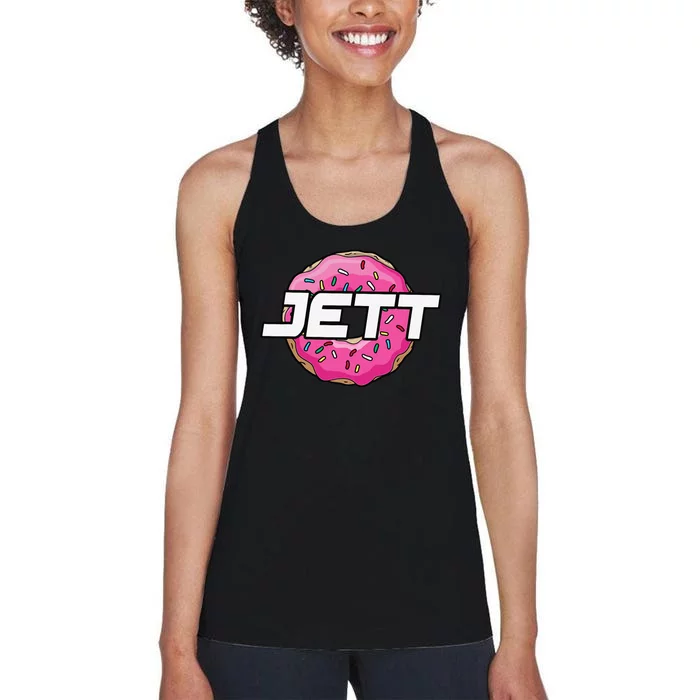 Jett Lawrence JL18 Motocorss Supercross Donut Women's Racerback Tank