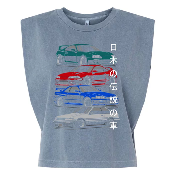 Jdm Legends Garment-Dyed Women's Muscle Tee