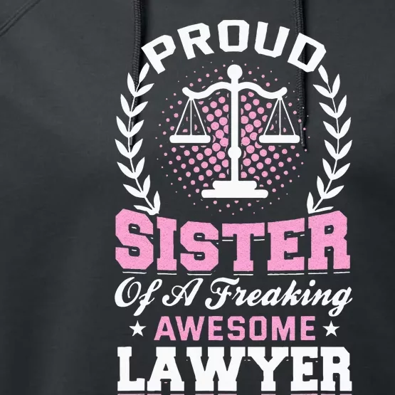 Justice Lawyer Jurist Attorney Prosecutor Paralegal Sister Performance Fleece Hoodie