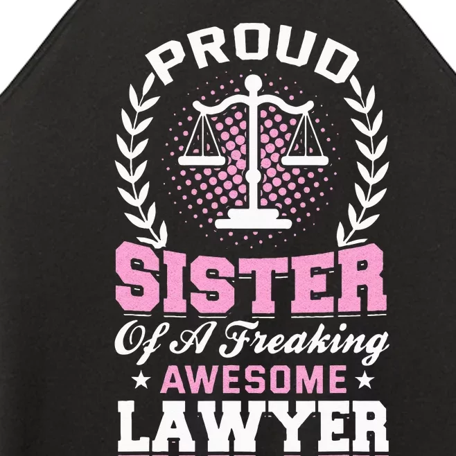 Justice Lawyer Jurist Attorney Prosecutor Paralegal Sister Women’s Perfect Tri Rocker Tank