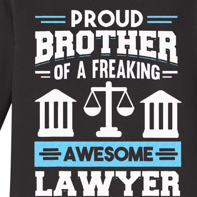 Justice Lawyer Jurist Attorney Prosecutor Paralegal Brother Baby Long Sleeve Bodysuit