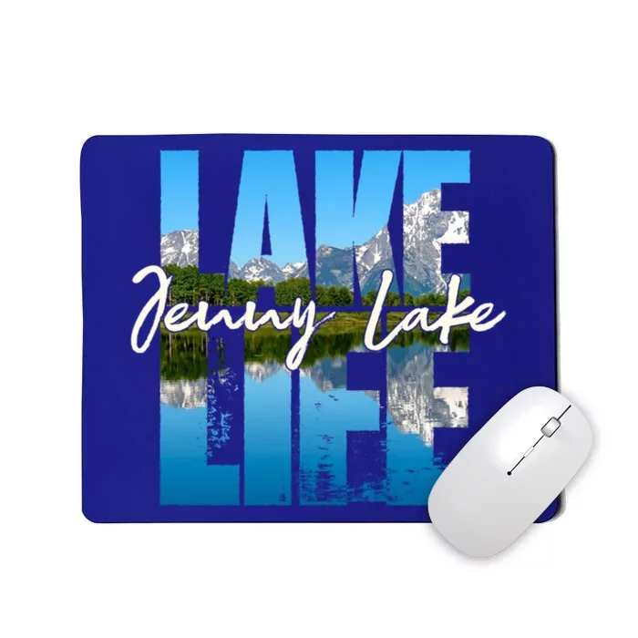 Jenny Lake Lakes Lake Life Kayaking Camping Kayak Basin Funny Gift Mousepad