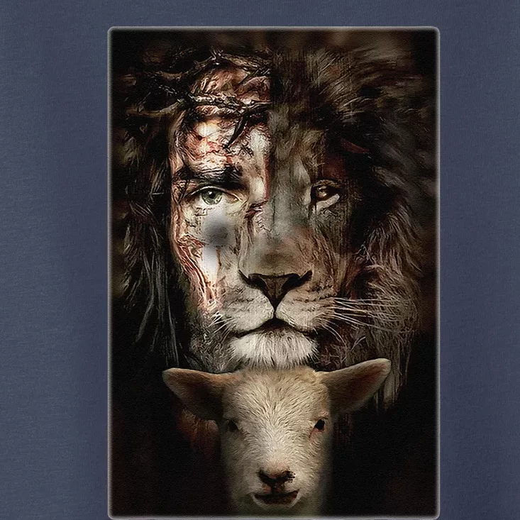 Jesus Lion Lamb Christian Lover Toddler T-Shirt