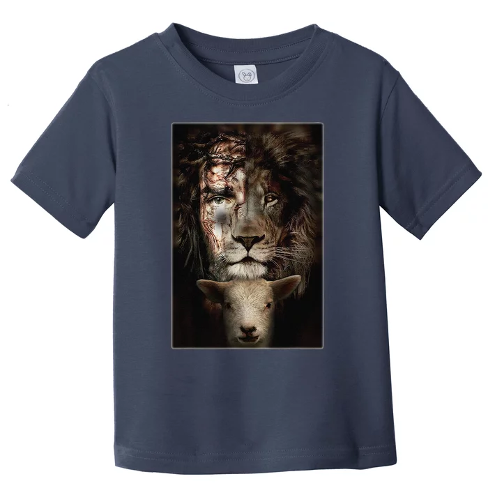 Jesus Lion Lamb Christian Lover Toddler T-Shirt