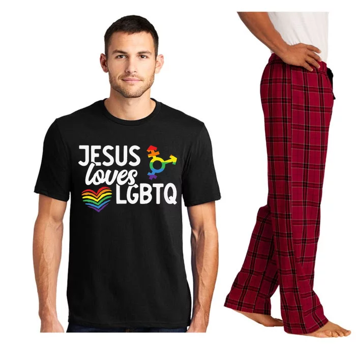 Jesus Loves LGBTQ Funny Queer Christian Gay Pride Lover Pajama Set