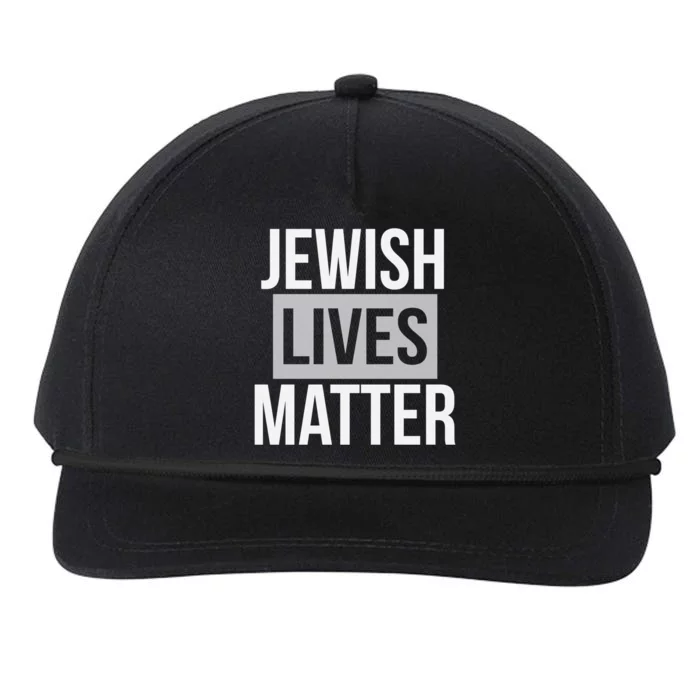 Jewish Lives Matter Social Movet Equal Rights Gift Snapback Five-Panel Rope Hat