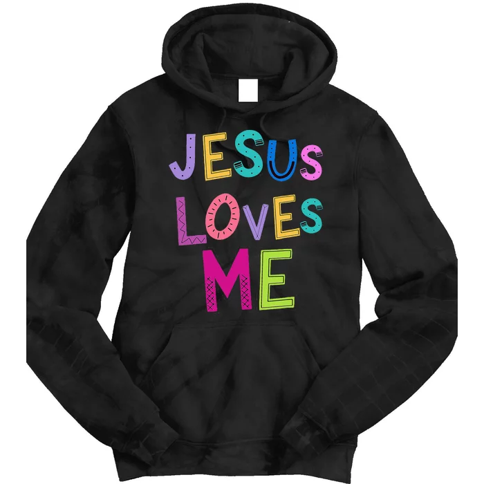 Jesus Loves Me Religious Christian Catholic Church Prayer Tie Dye Hoodie