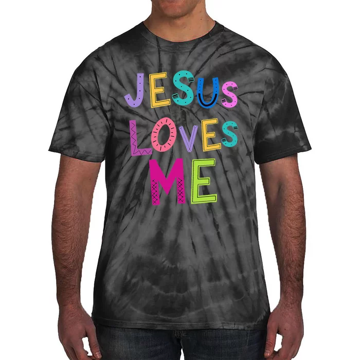 Jesus Loves Me Religious Christian Catholic Church Prayer Tie-Dye T-Shirt