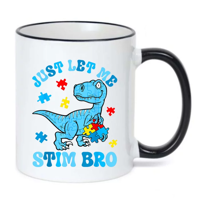 Just Let Me Stim Bro Funny Autism Awareness Black Color Changing Mug