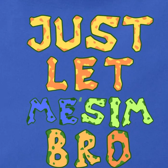 Just Let Me Stim Bro Funny Autism Awareness Month Gift Zip Tote Bag