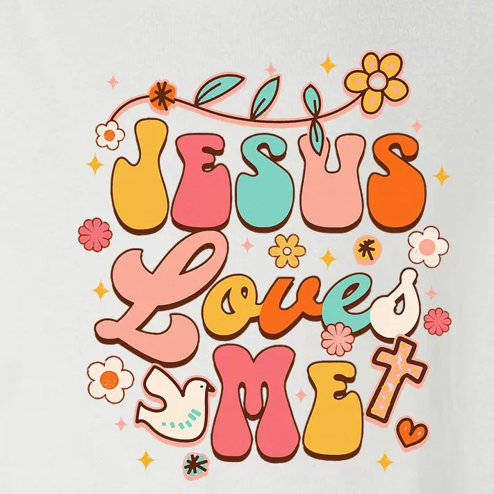 Jesus Loves Me Groovy Christian God Lover Religious Baby Toddler Long Sleeve Shirt