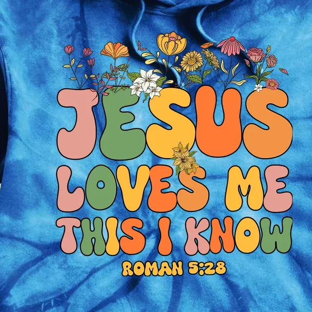 Jesus Love Me This I Know Groovy Wo Christian Tie Dye Hoodie