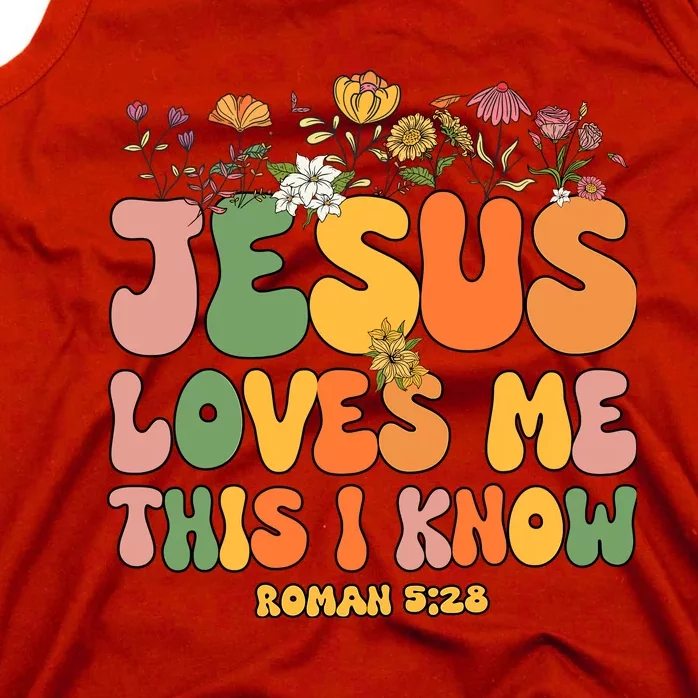 Jesus Love Me This I Know Groovy Wo Christian Tank Top