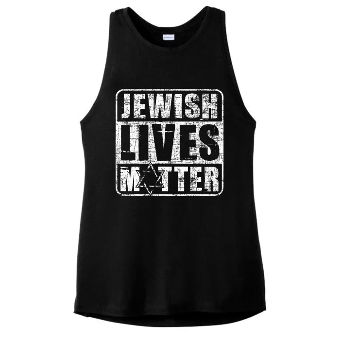 Jewish Lives Matter  Jews Hebrew Israelites Ladies Tri-Blend Wicking Tank