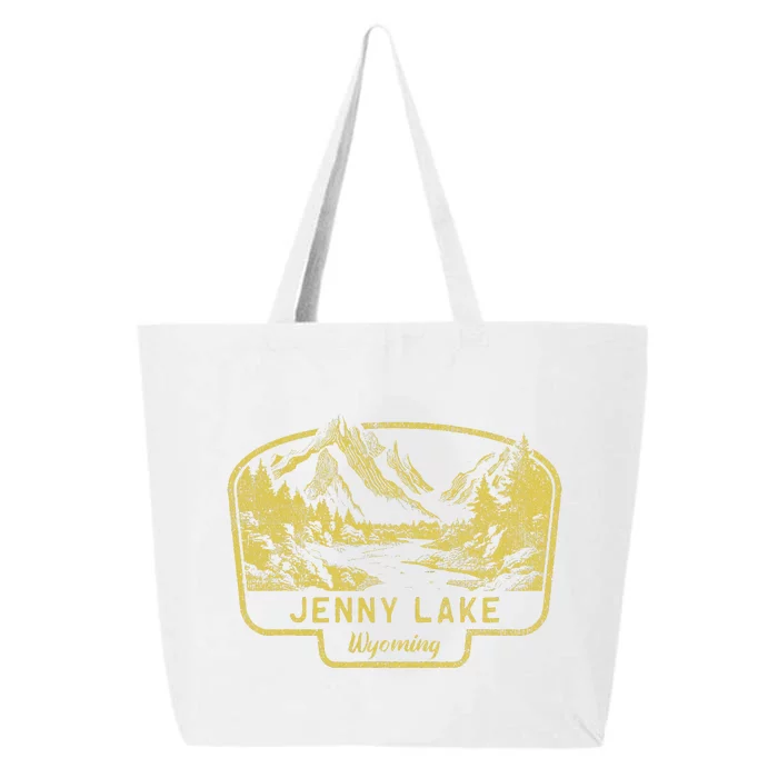 Jenny Lake Mountains Wyoming Hiking Outdoors Vintage 25L Jumbo Tote