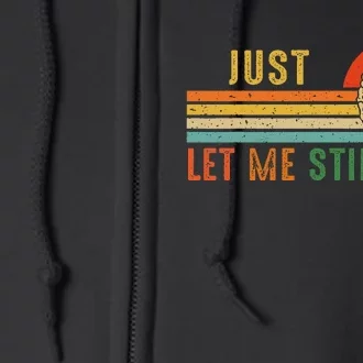 Just Let Me Stim Bro Funny Neurodiversity April Full Zip Hoodie