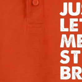 Just Let Me Stim Bro Autism Awareness Dry Zone Grid Performance Polo