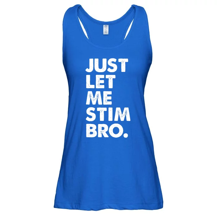 Just Let Me Stim Bro Autism Awareness Ladies Essential Flowy Tank