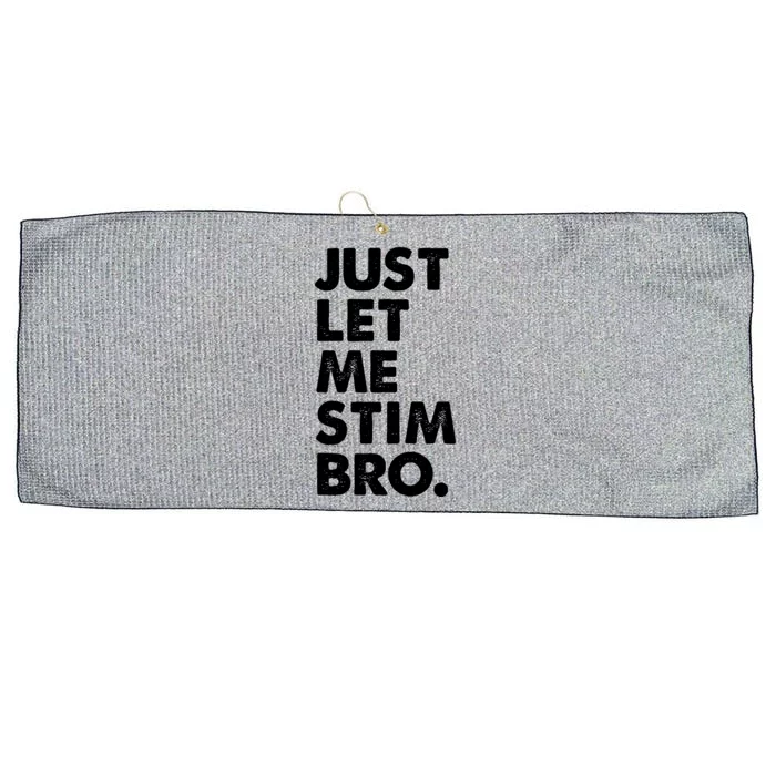 Just Let Me Stim Bro Autism Awareness Large Microfiber Waffle Golf Towel