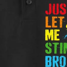 Just Let Me Stim Bro Funny Autism Awareness Month Dry Zone Grid Performance Polo