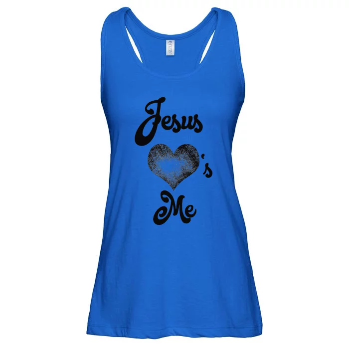 Jesus Loves Me T Heart Ladies Essential Flowy Tank