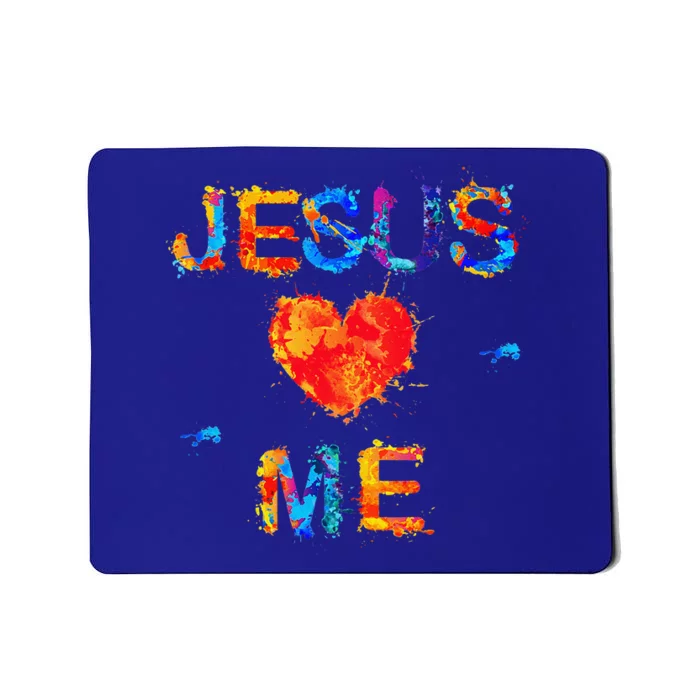 JESUS LOVES ME WITH A STRONG MESSAGE Mousepad